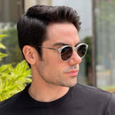 Óculos Brut 2 em 1 Clip-On Masculino Redondo Transparente Rui 2.0